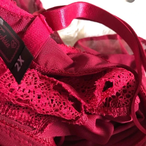 NWT BLACK FUSHSIA Sz 2X - Picture 7 of 7